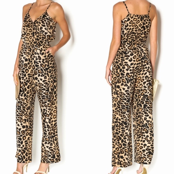 RD Style Pants - Leopard jumpsuit